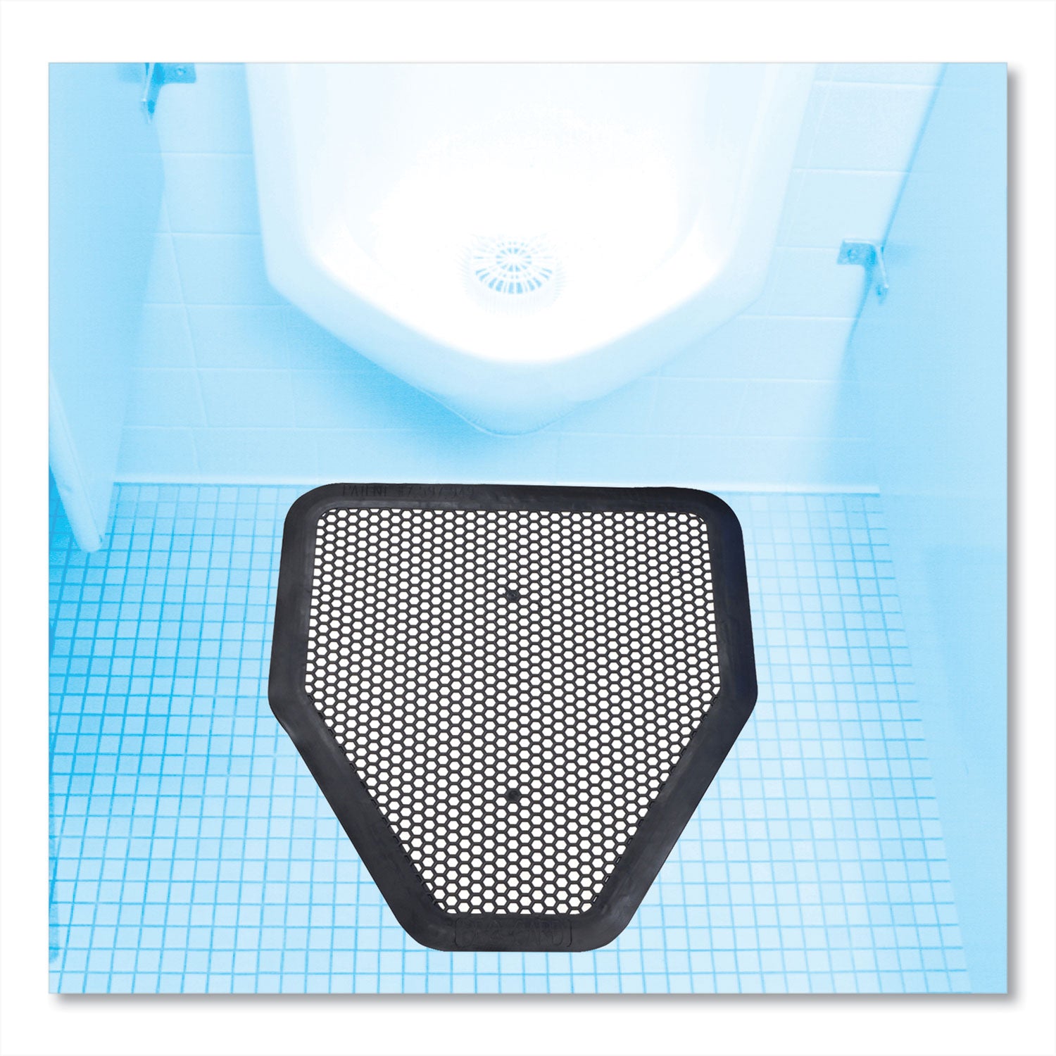Deo-Gard Disposable Urinal Mat, Charcoal, Mountain Air, 17.5 x 20.5, 6/Carton