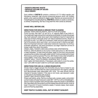 Enzym D Digester Liquid Deodorant, Lemon, 32 oz Bottle, 12/Carton