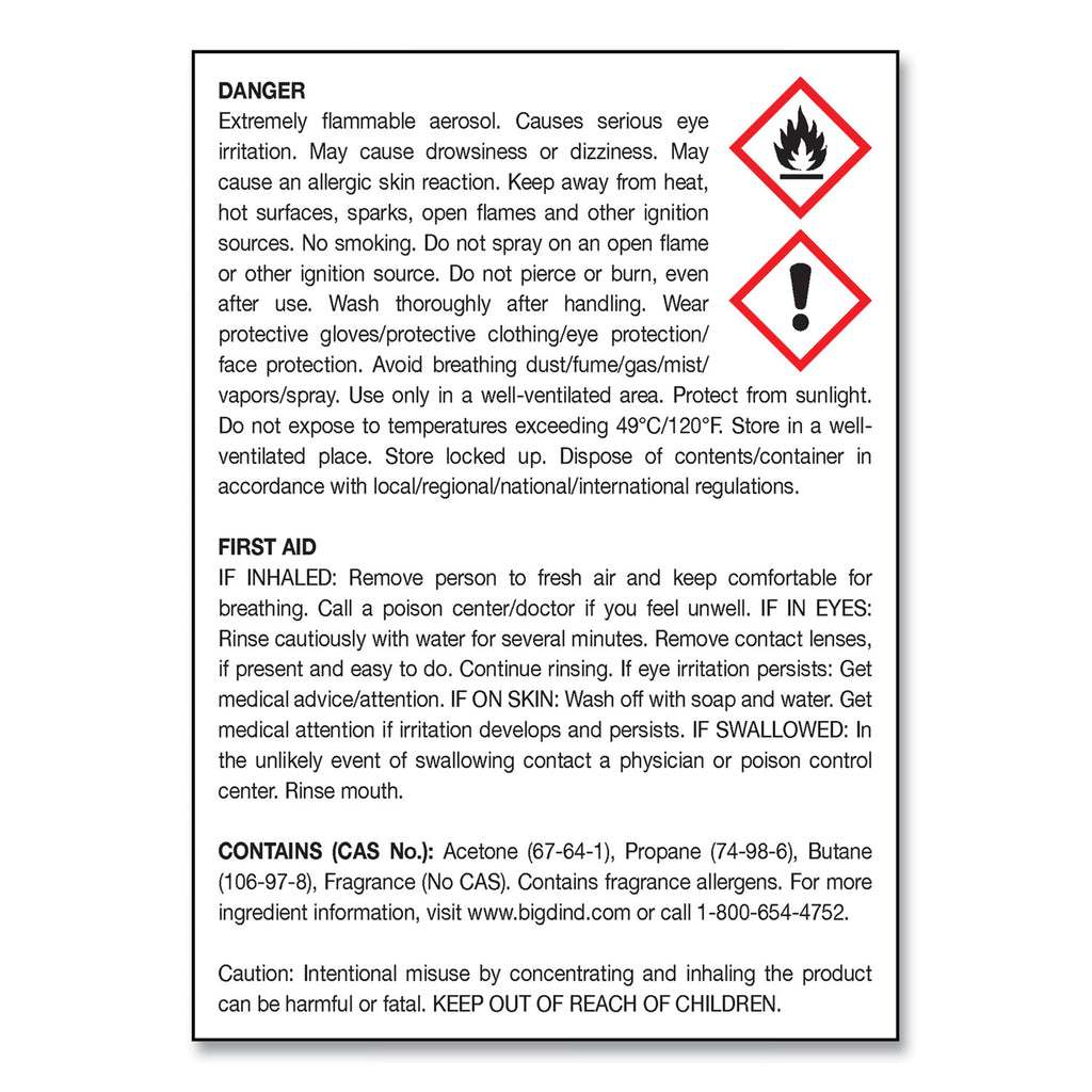 Metered Concentrated Room Deodorant, Mountain Air Scent, 7 oz Aerosol Spray, 12/Carton