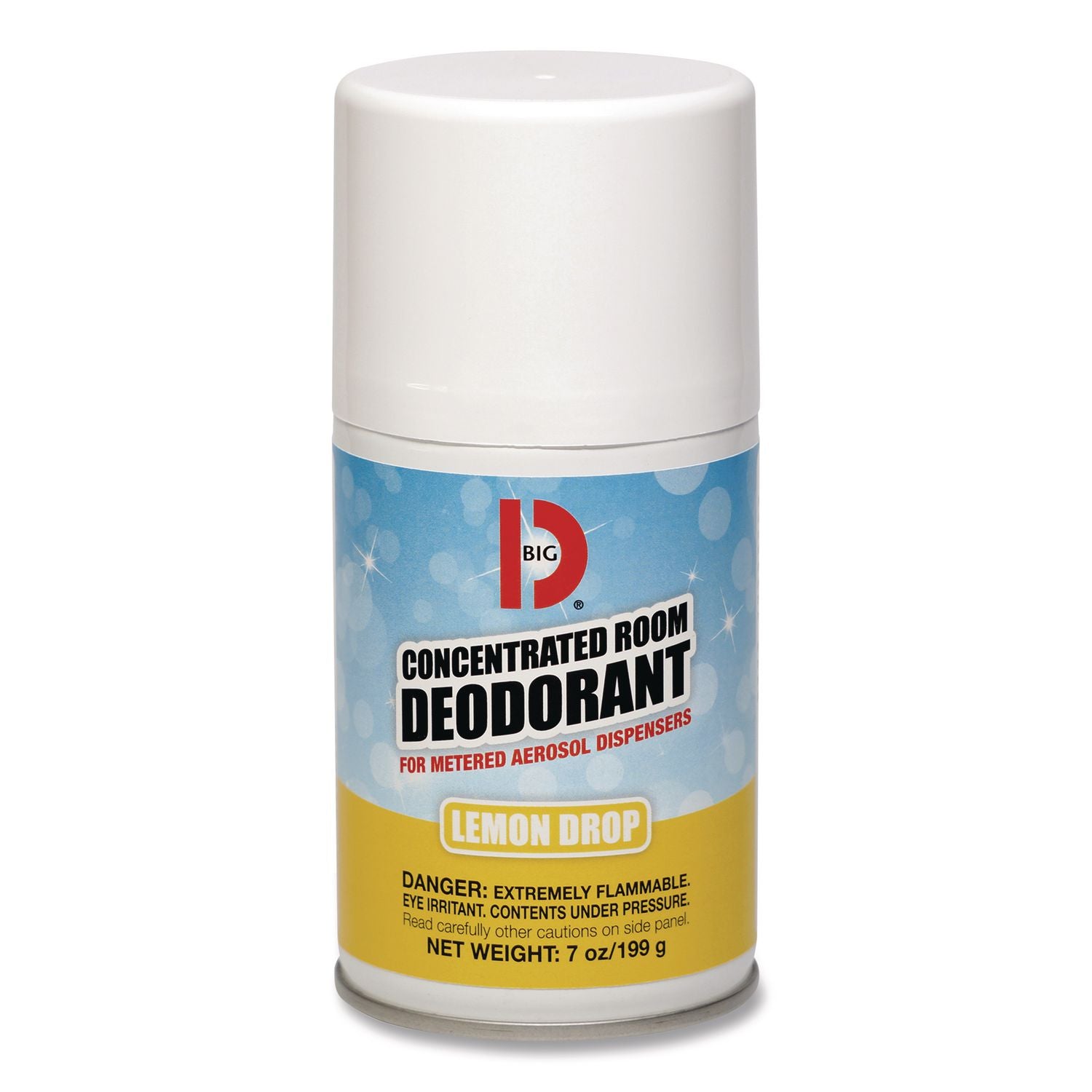 Metered Concentrated Room Deodorant, Lemon Scent, 7 oz Aerosol Spray, 12/Carton