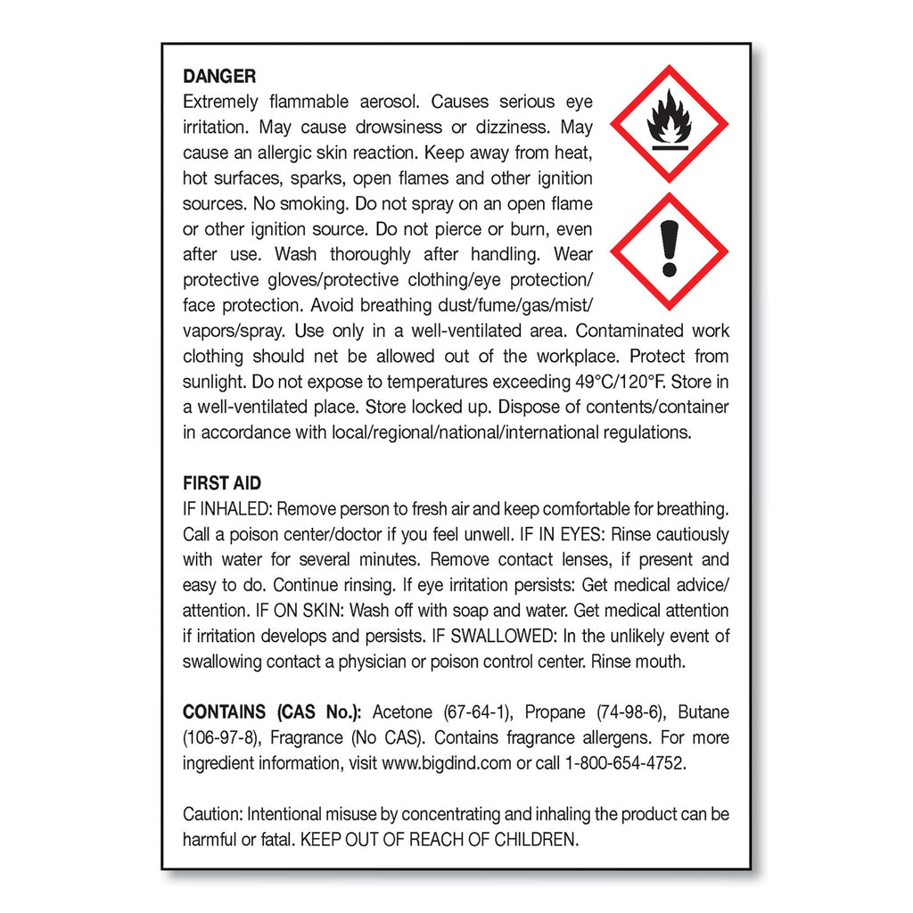 Metered Concentrated Room Deodorant, Lemon Scent, 7 oz Aerosol Spray, 12/Carton