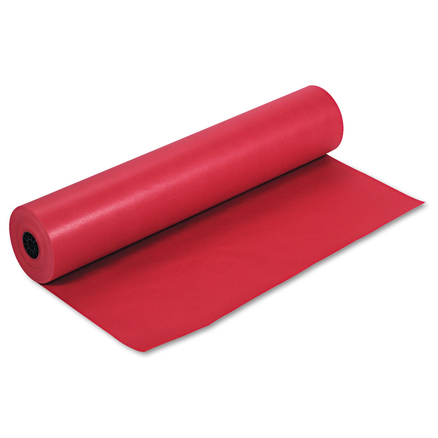 Rainbow Duo-Finish Colored Kraft Paper, 35 lb Wrapping Weight, 36" x 1,000 ft, Scarlet - 
