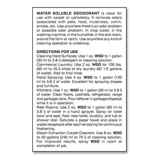 Water-Soluble Deodorant, Mountain Air, 32 oz Bottle, 12/Carton