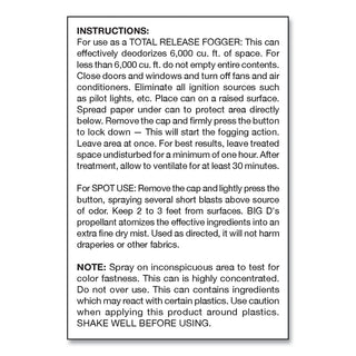 Odor Control Fogger, Mountain Air Scent, 5 oz Aerosol Spray, 12/Carton