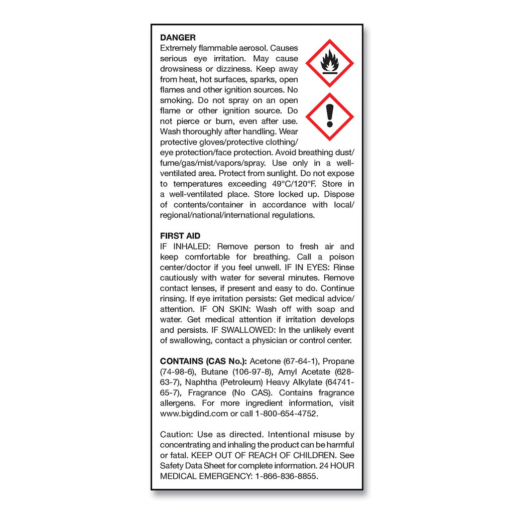 Odor Control Fogger, Original Scent, 5 oz Aerosol Spray, 12/Carton