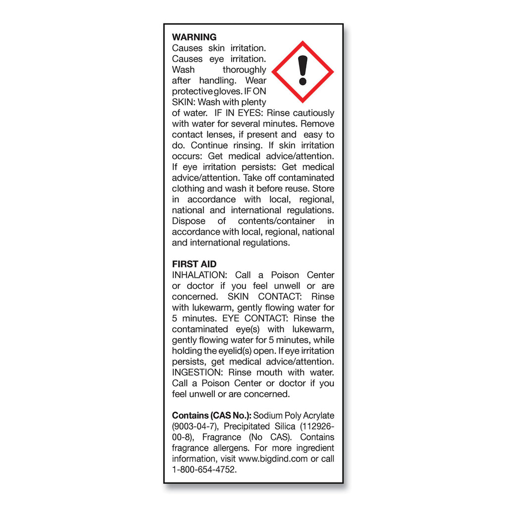 D-Vour Absorbent Powder, Lemon, 16 oz Canister, 6/Carton