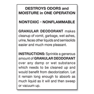 Granular Deodorant, Lemon, 16 oz, Shaker Can, 12/Carton