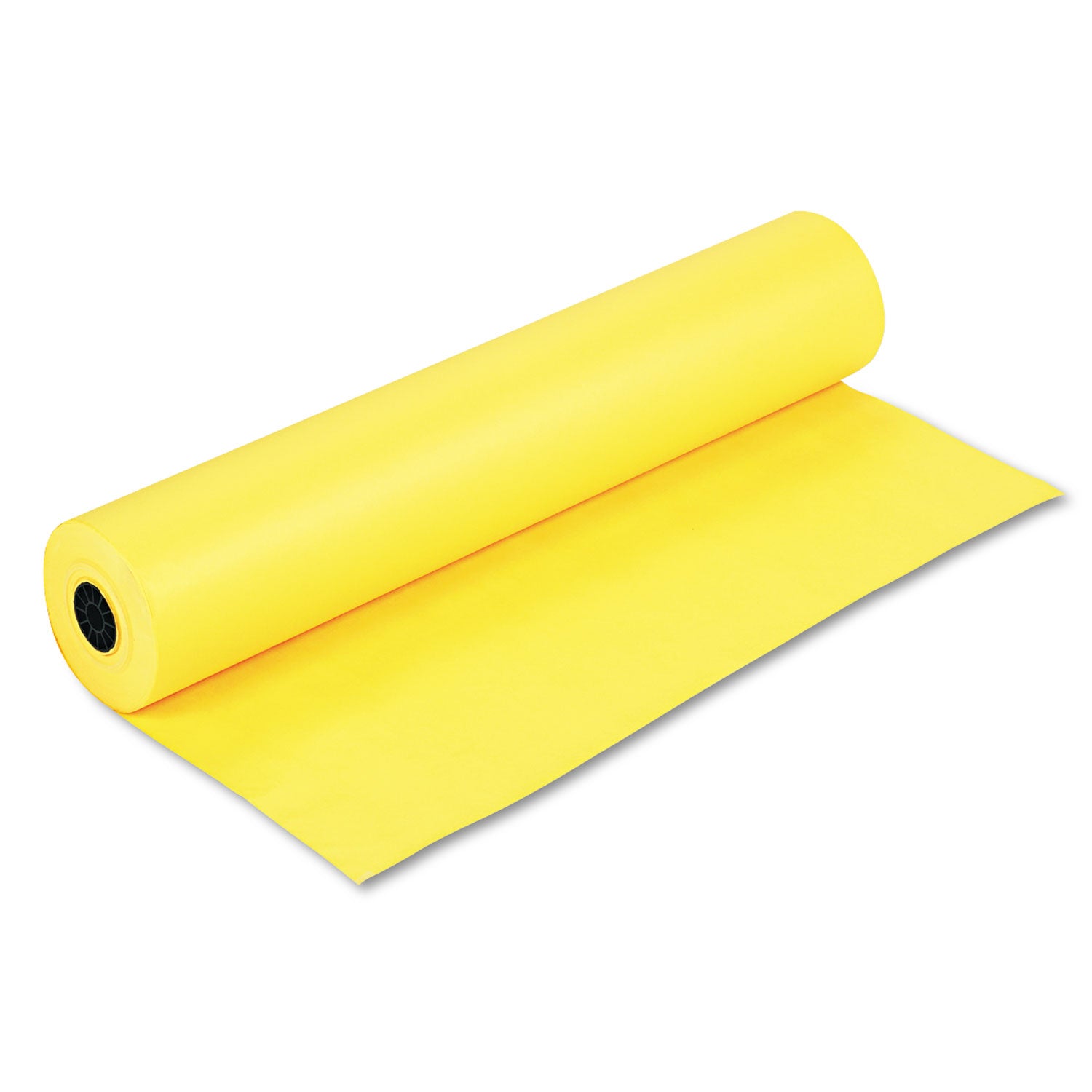 Rainbow Duo-Finish Colored Kraft Paper, 35 lb Wrapping Weight, 36" x 1,000 ft, Canary - 