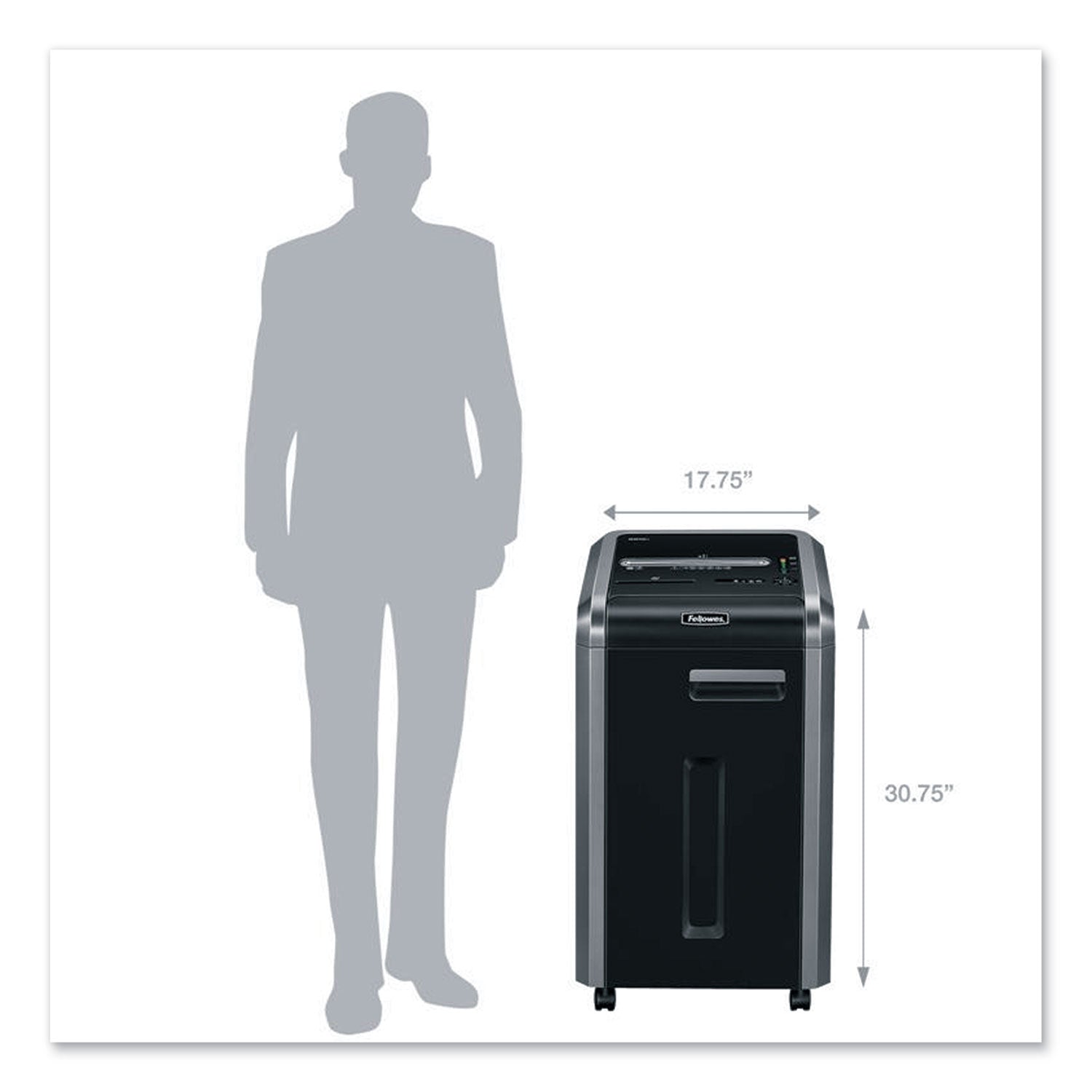 Powershred 225Mi 100% Jam Proof Micro-Cut Shredder, 16 Manual Sheet Capacity - 
