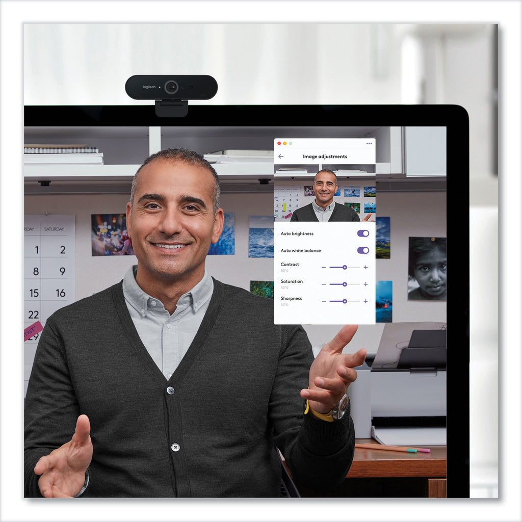 BRIO Ultra HD Webcam, 1920 pixels x 1080 pixels, Black