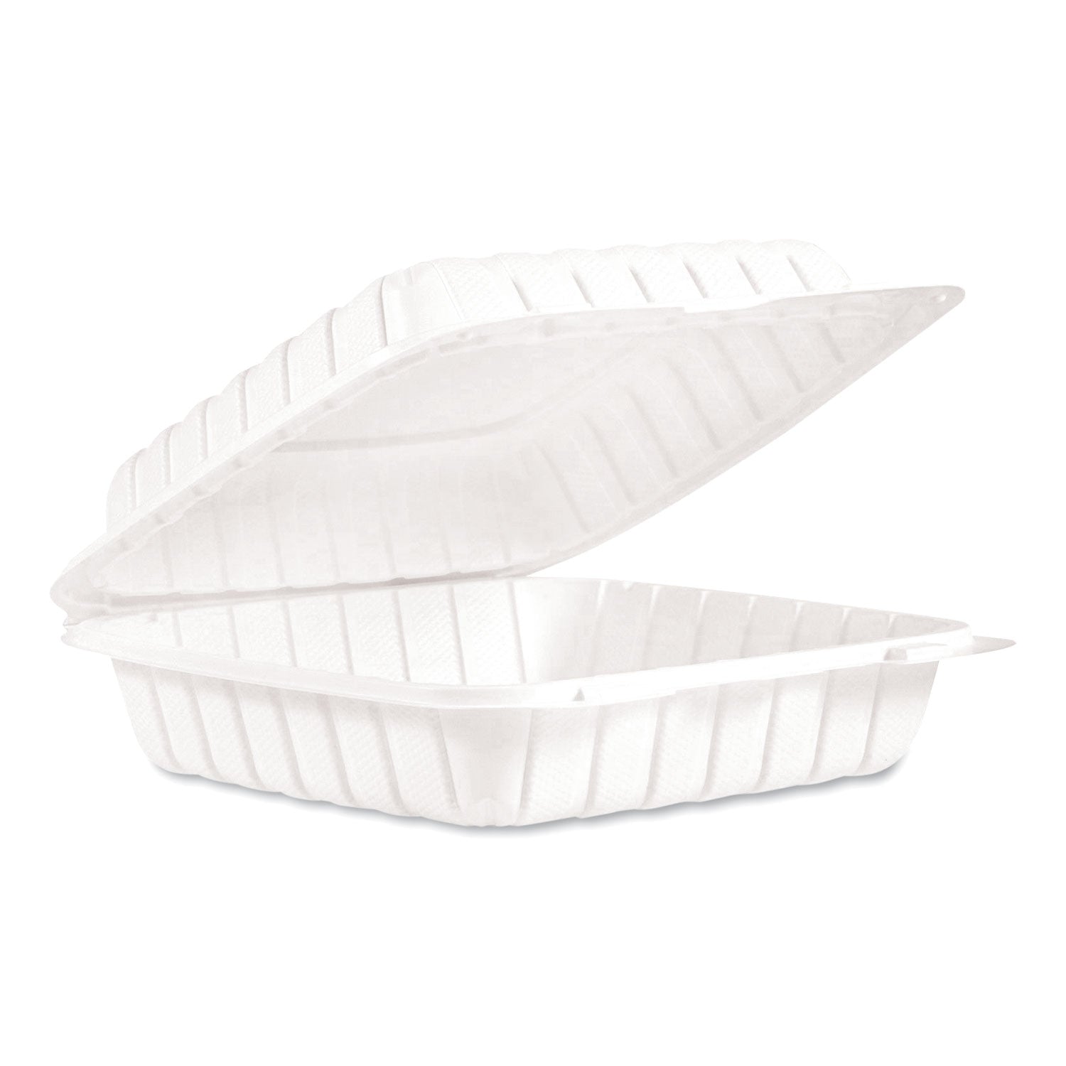 hinged-lid-containers-single-compartment-9-x-88-x-3-white-plastic-150-carton_dcc90mfppht1r - 1