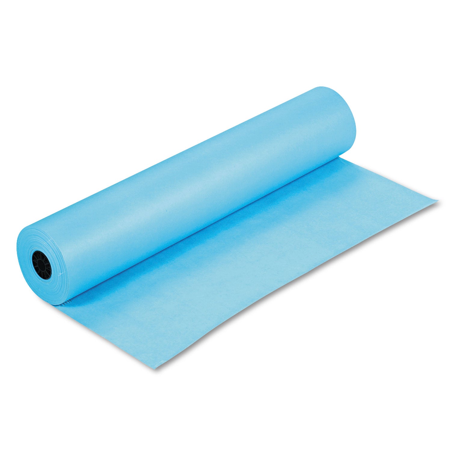 Rainbow Duo-Finish Colored Kraft Paper, 35 lb Wrapping Weight, 36" x 1,000 ft, Sky Blue - 
