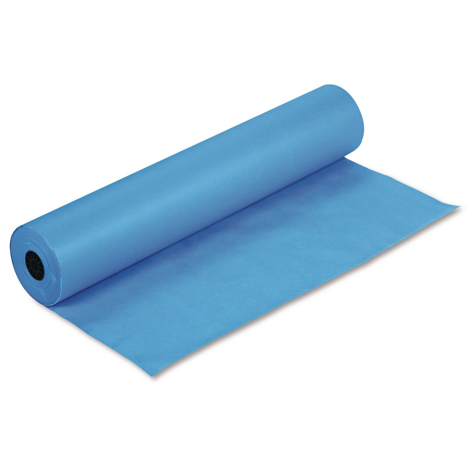 Rainbow Duo-Finish Colored Kraft Paper, 35 lb Wrapping Weight, 36" x 1,000 ft, Brite Blue