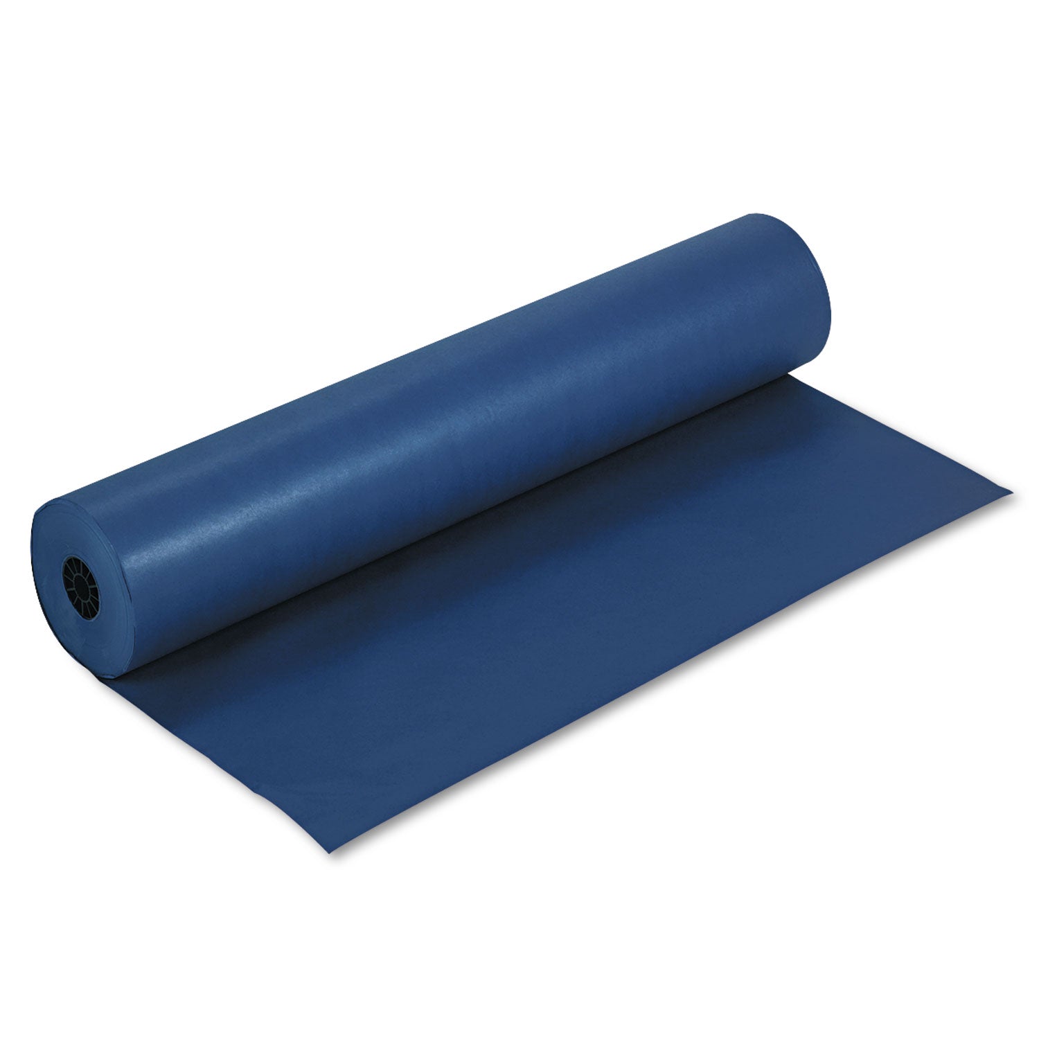 Rainbow Duo-Finish Colored Kraft Paper, 35 lb Wrapping Weight, 36" x 1,000 ft, Dark Blue - 