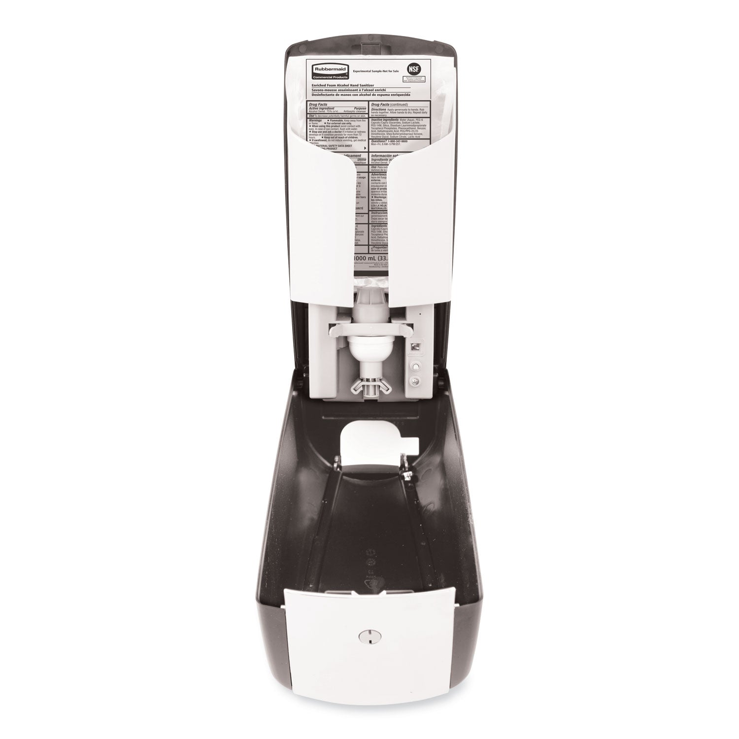 AutoFoam Touch-Free Dispenser, 1,100 mL, 5.2 x 5.25 x 10.9, Black/Chrome - 