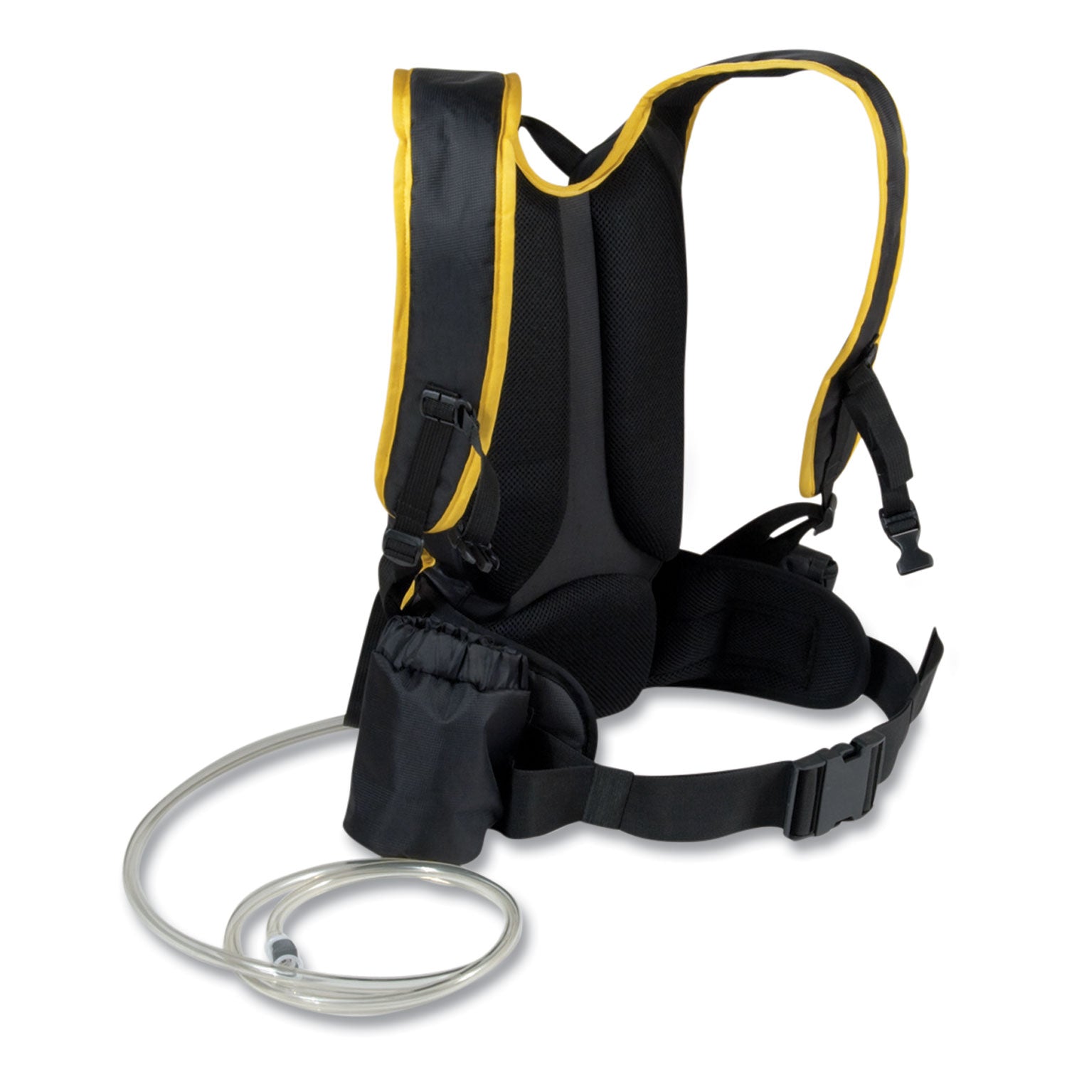 Flow Finishing System, 18" Wide Nylon Head, 56" Yellow Plastic Handle - 