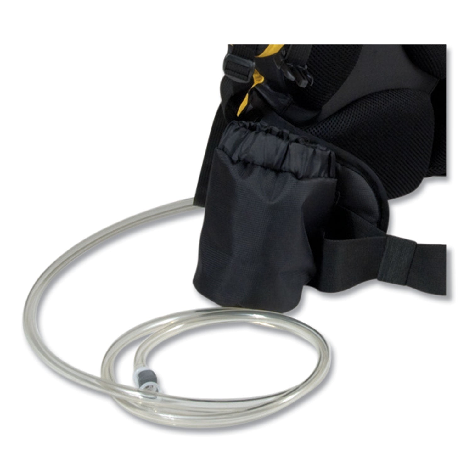 Flow Finishing System, 18" Wide Nylon Head, 56" Yellow Plastic Handle - 