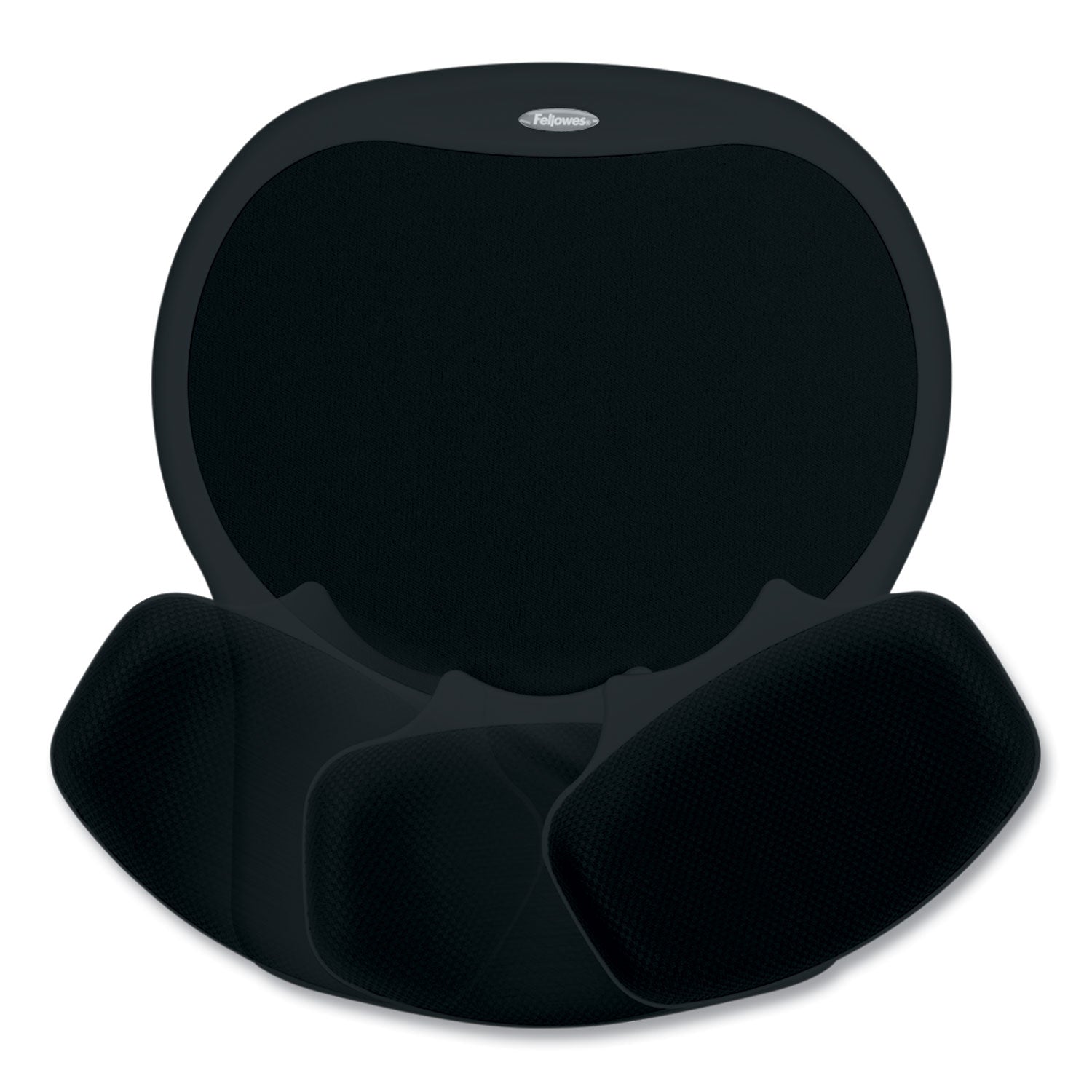 Easy Glide Gel Mouse Pad with Wrist Rest, 10 x 12, Black - 