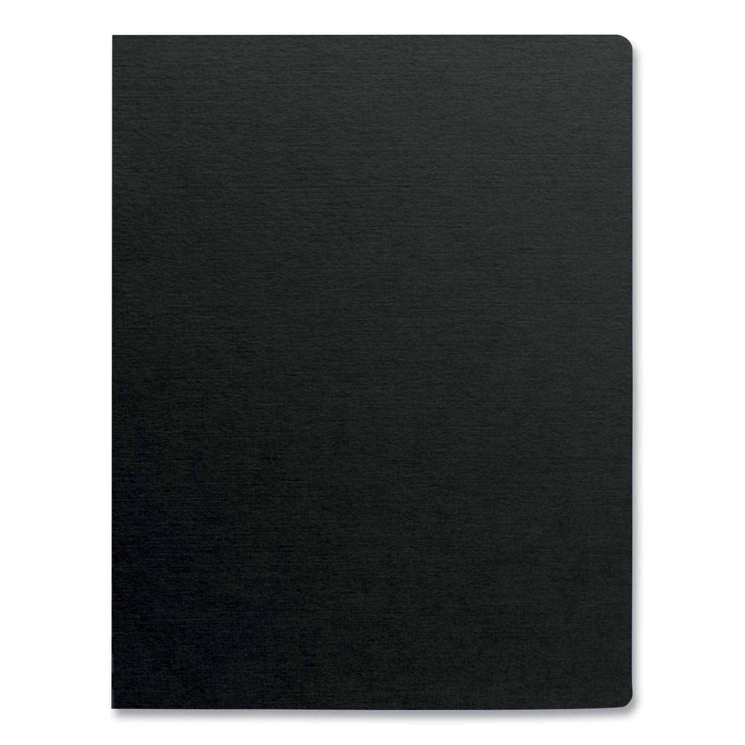 Futura Presentation Covers for Binding Systems, Opaque Black, 11.25 x 8.75, Unpunched, 25/Pack - 