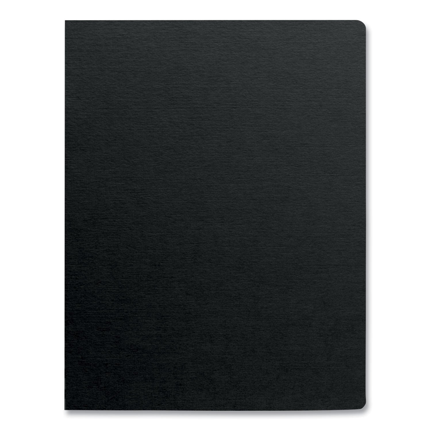 Futura Presentation Covers for Binding Systems, Opaque Black, 11.25 x 8.75, Unpunched, 25/Pack
