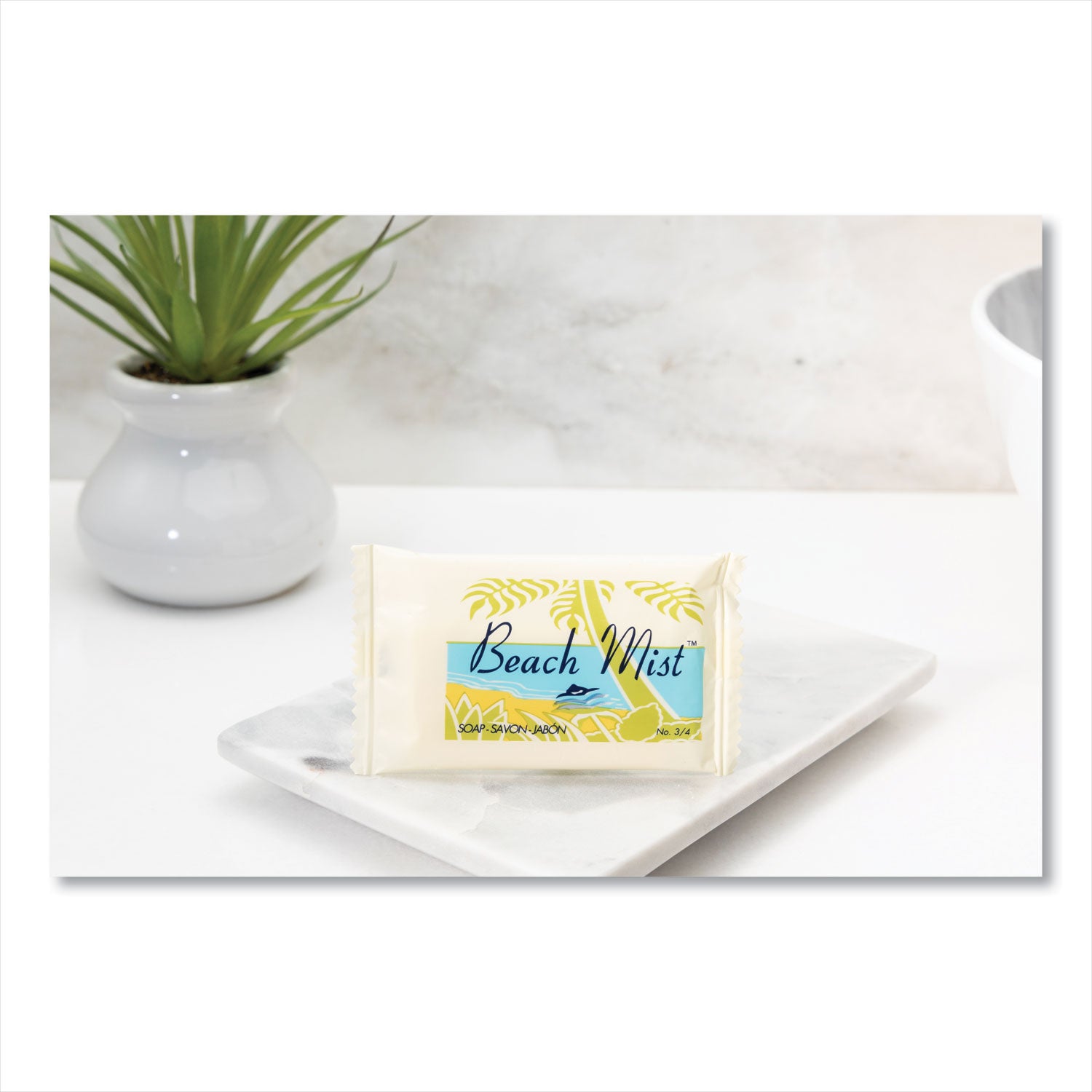 Face and Body Soap, Beach Mist Fragrance, # 3/4 Bar, 1,000/Carton