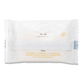 Amenities Cleansing Soap, Pleasant Scent, # 3/4 Individually Wrapped Bar, 1,000/Carton