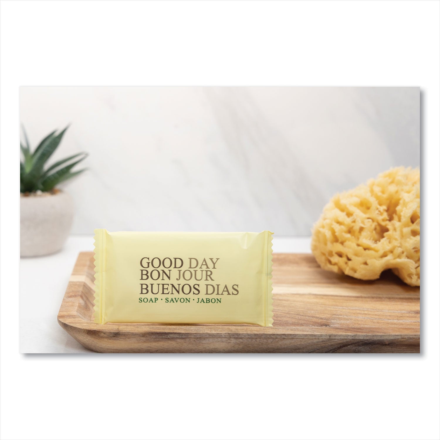 amenity-bar-soap-pleasant-scent-#-3-4-individually-wrapped-bar-1000-carton_gtp390075a - 2