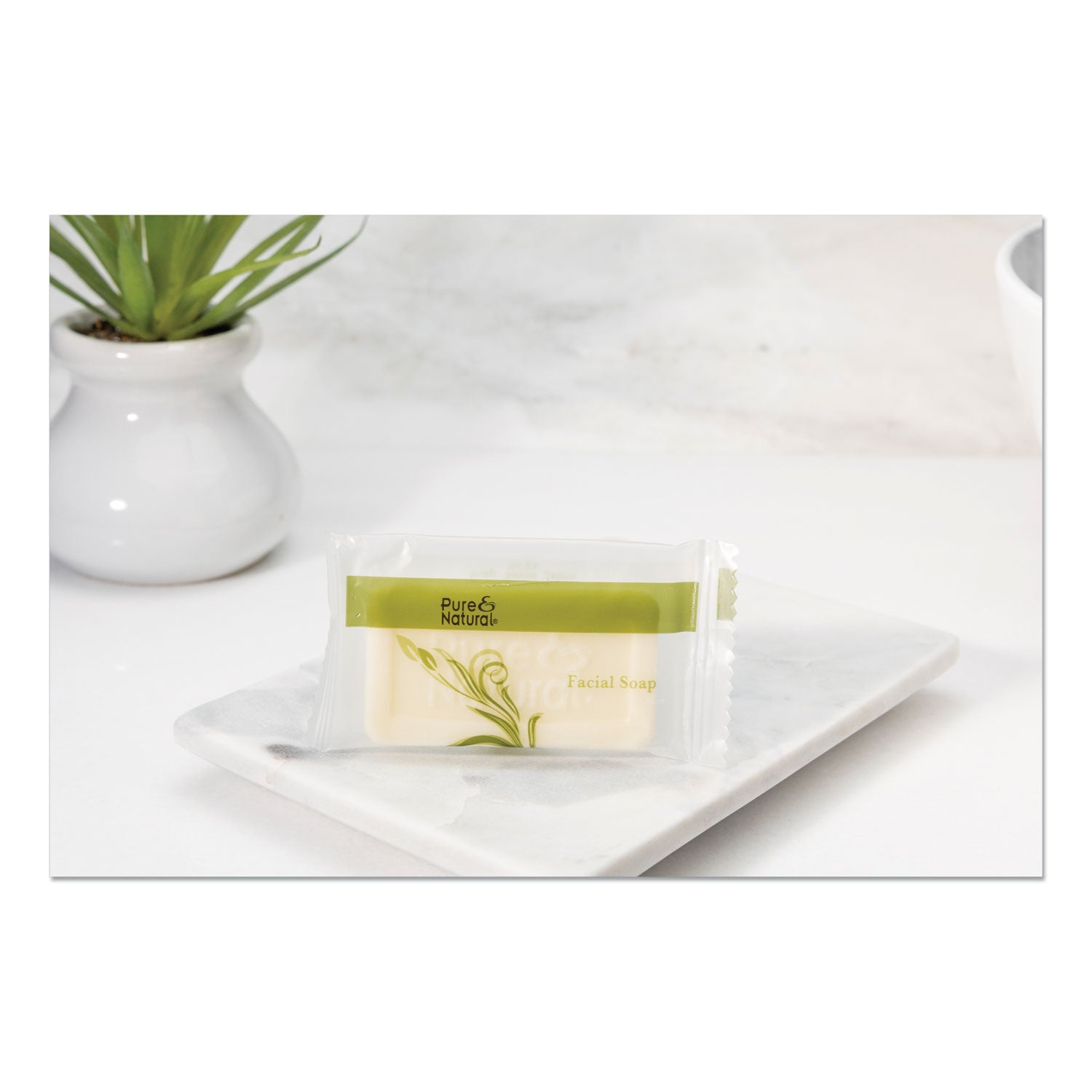Body and Facial Soap, Fresh Scent, # 3/4 Flow Wrap Bar, 1,000/Carton