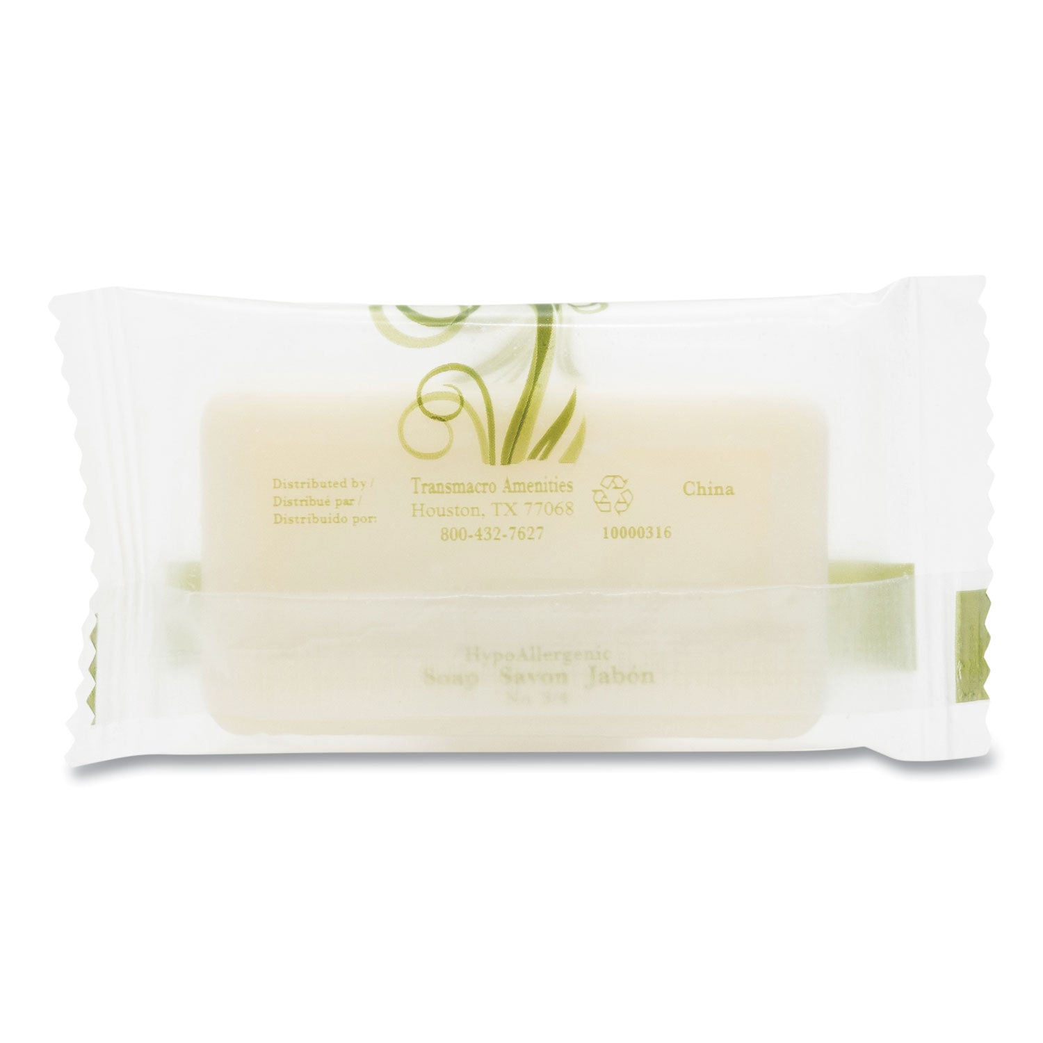 Body and Facial Soap, Fresh Scent, # 3/4 Flow Wrap Bar, 1,000/Carton