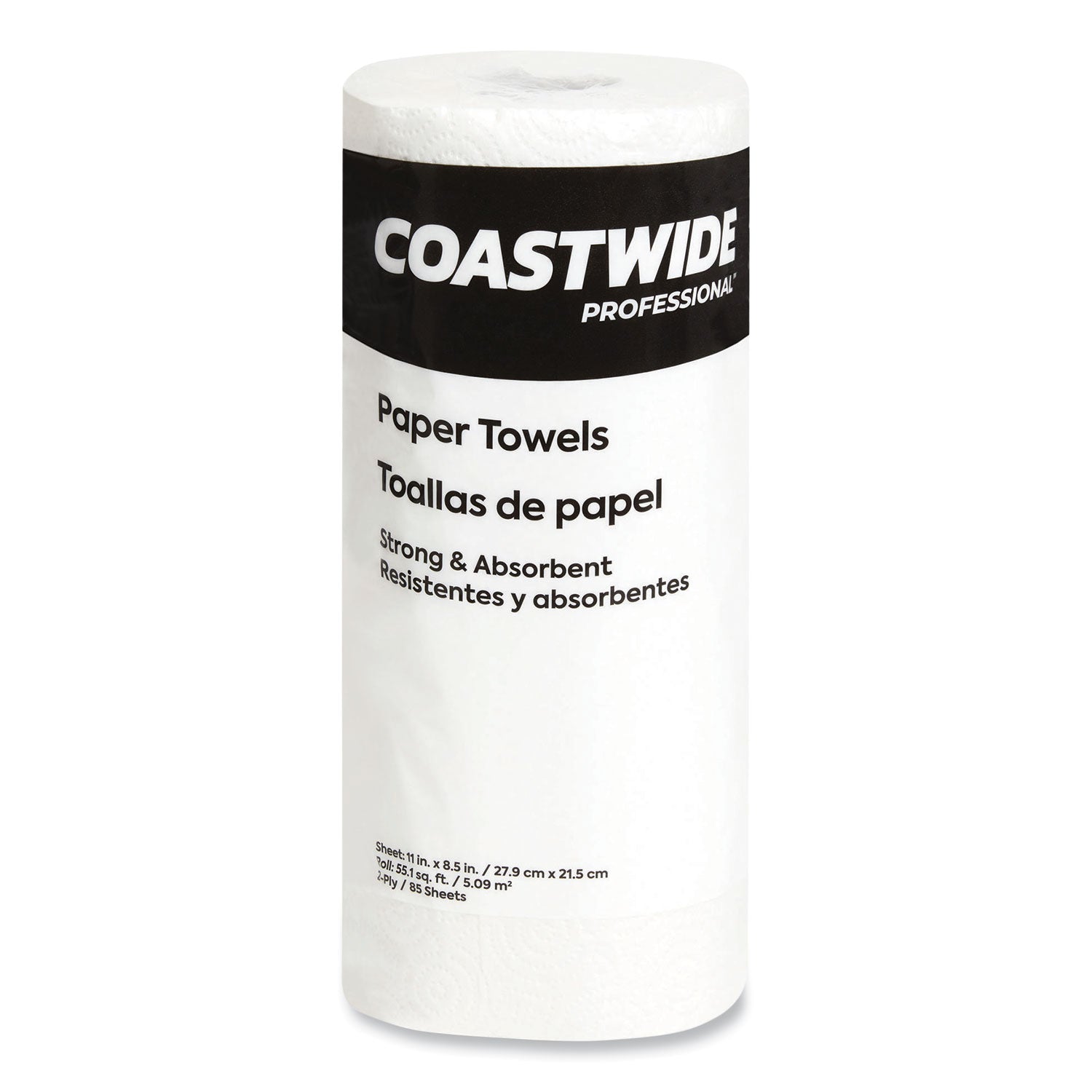 kitchen-roll-paper-towels-2-ply-11-x-85-white-85-sheets-roll-30-rolls-carton_cwz21810ct - 1