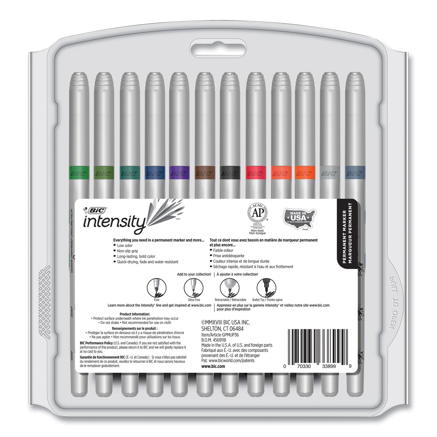 intensity-ultra-fine-tip-permanent-marker-ultra-fine-needle-tip-assorted-vivid-fashion-colors-36-pack_bicgpmup361ast - 3