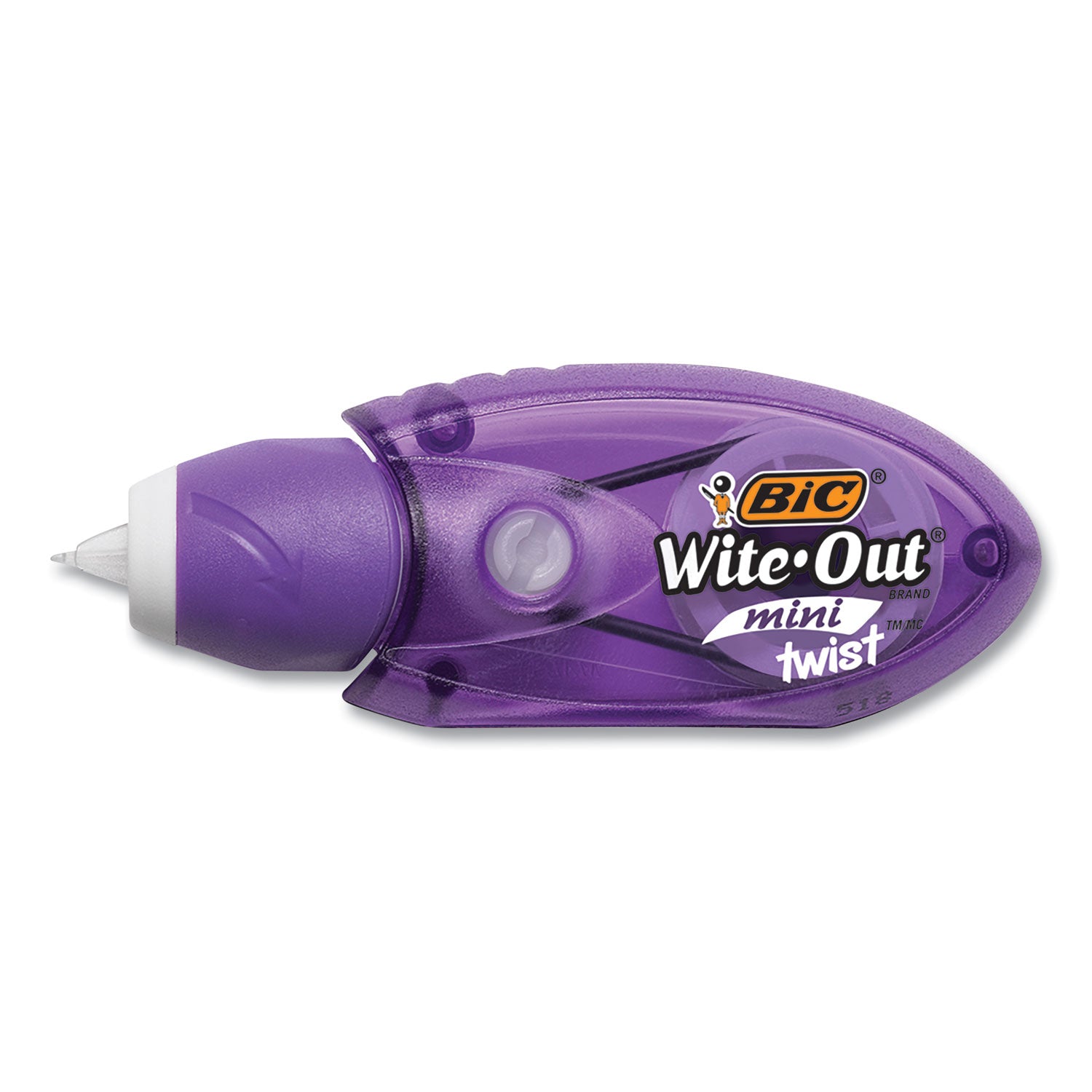 Wite-Out Mini Twist Correction Tape, Non-Refillable, Blue/Fuchsia Applicators 0.2" x 314", 2/Pack - 