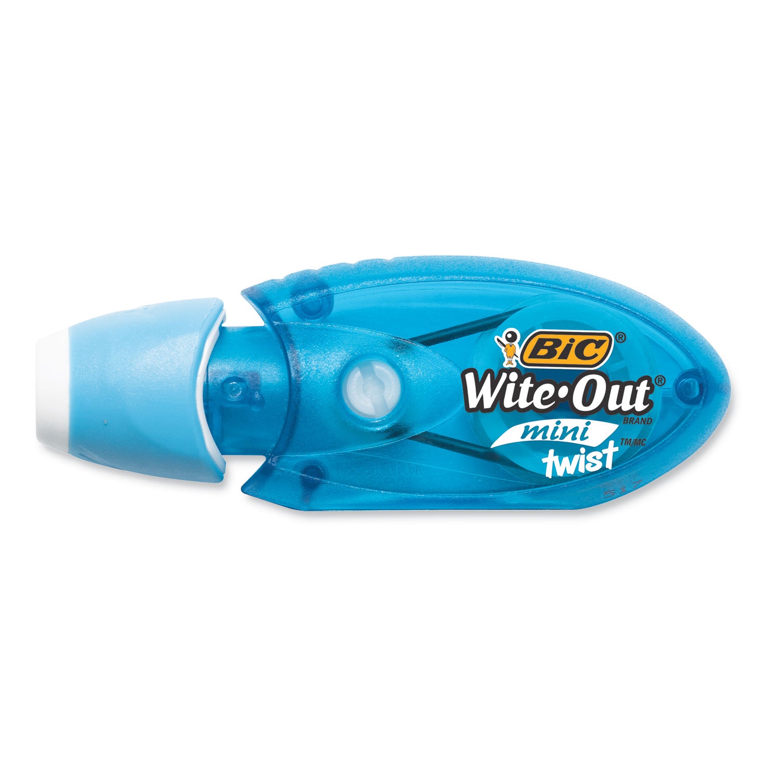 Wite-Out Mini Twist Correction Tape, Non-Refillable, Blue/Fuchsia Applicators 0.2" x 314", 2/Pack - 