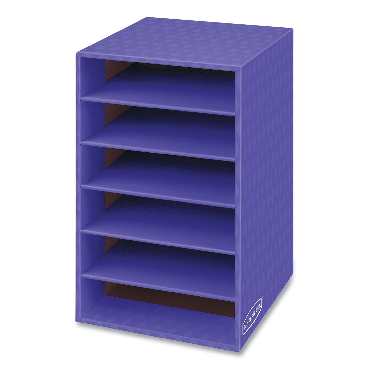 Vertical Classroom Organizer, 6 Shelves, 11.88 x 13.25 x 18, Purple - 