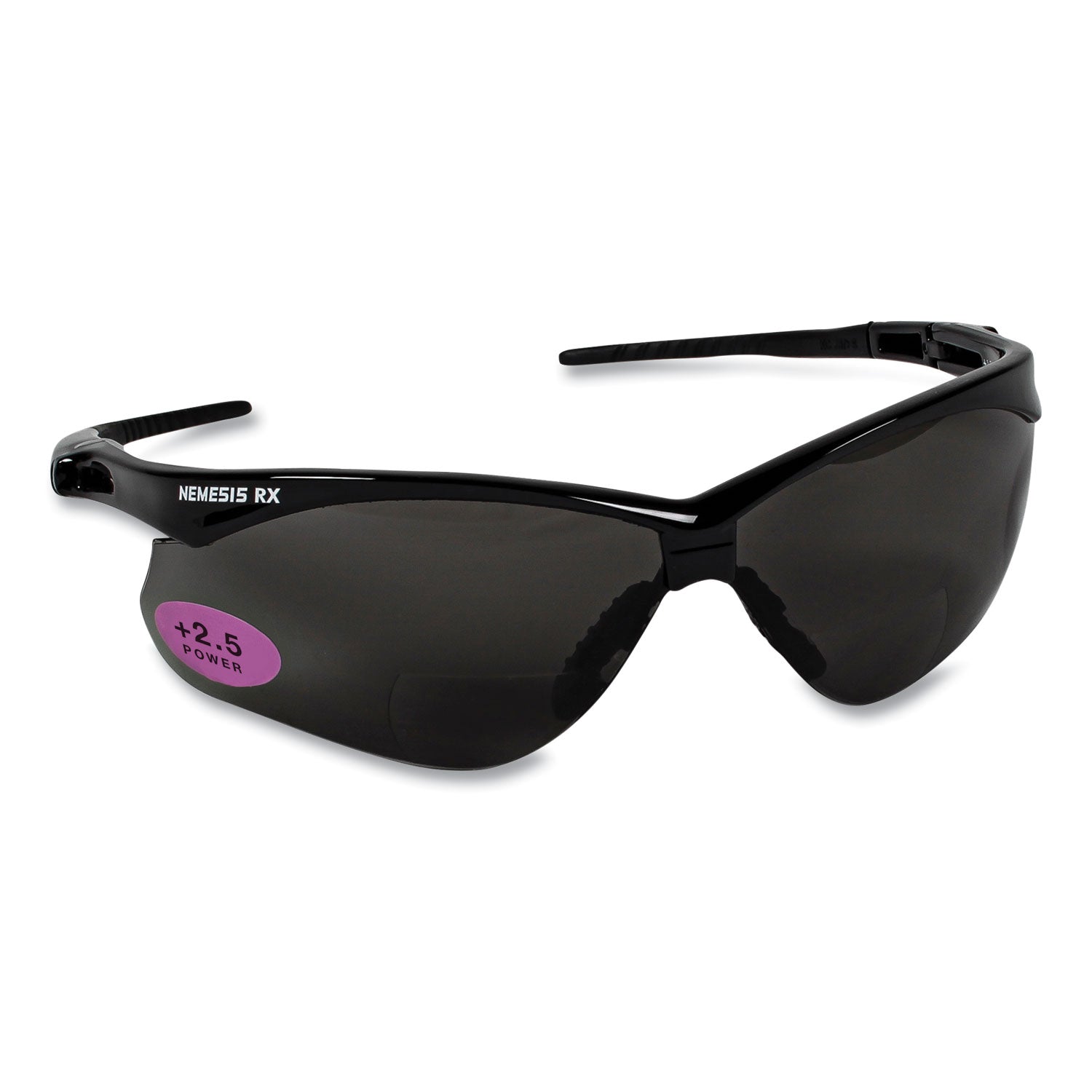 v60-nemesis-rx-reader-safety-glasses-black-frame-smoke-lens-+25-diopter-strength-6-box_kcc22519 - 4