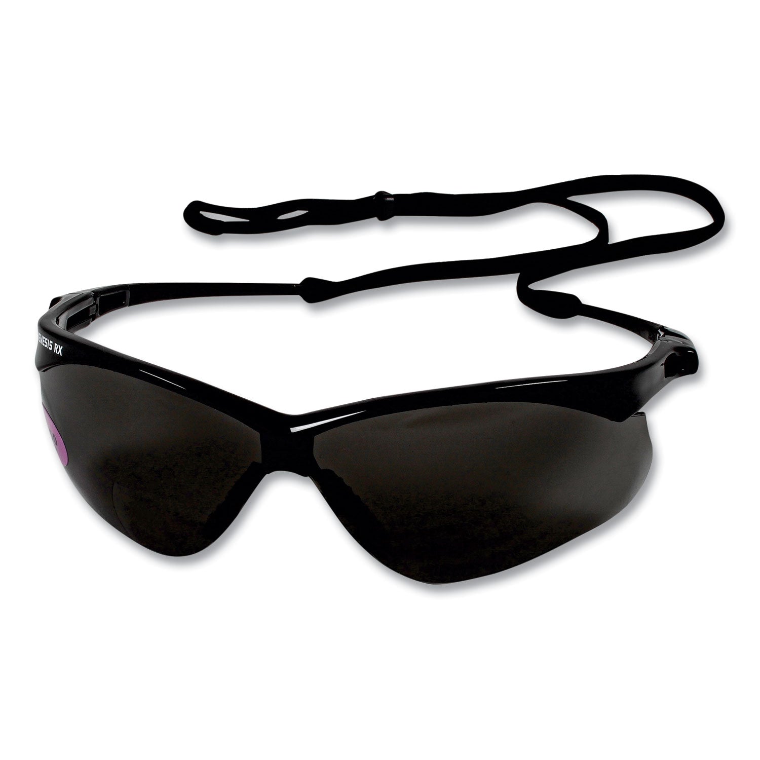 v60-nemesis-rx-reader-safety-glasses-black-frame-smoke-lens-+25-diopter-strength-6-box_kcc22519 - 1