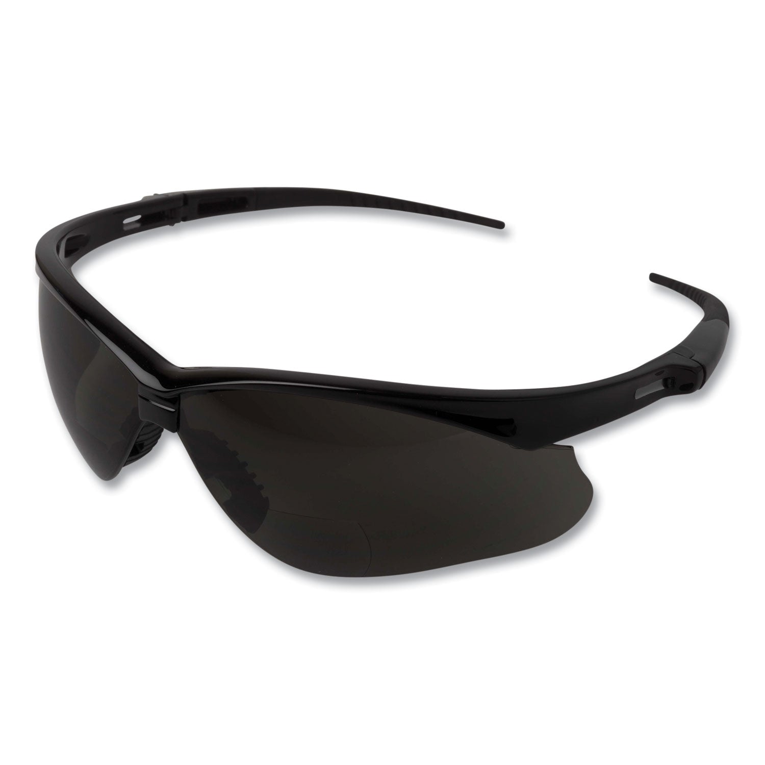 v60-nemesis-rx-reader-safety-glasses-black-frame-smoke-lens-+25-diopter-strength-6-box_kcc22519 - 2