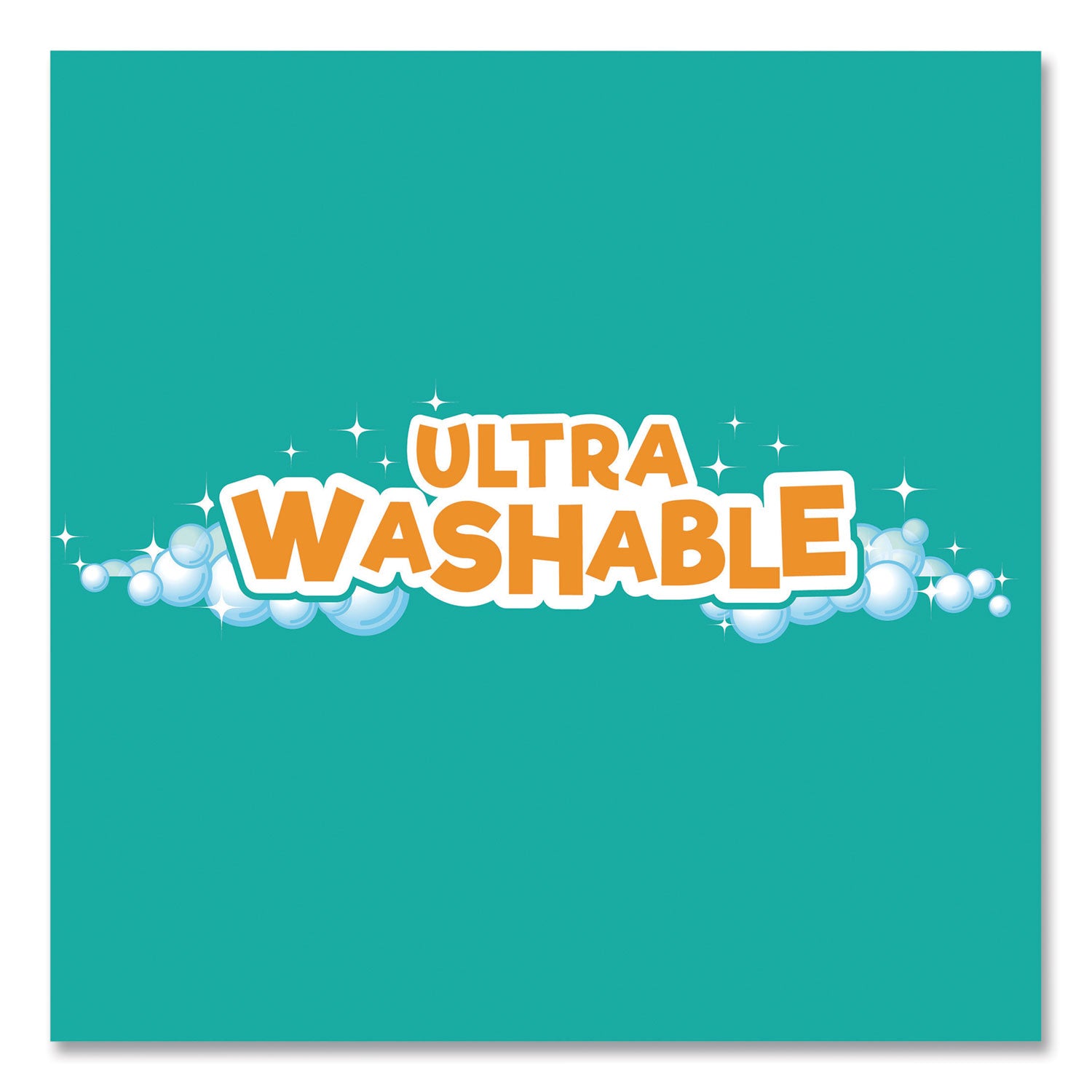 Kids Ultra Washable Markers, Medium Bullet Tip, Assorted Colors, 10/Pack