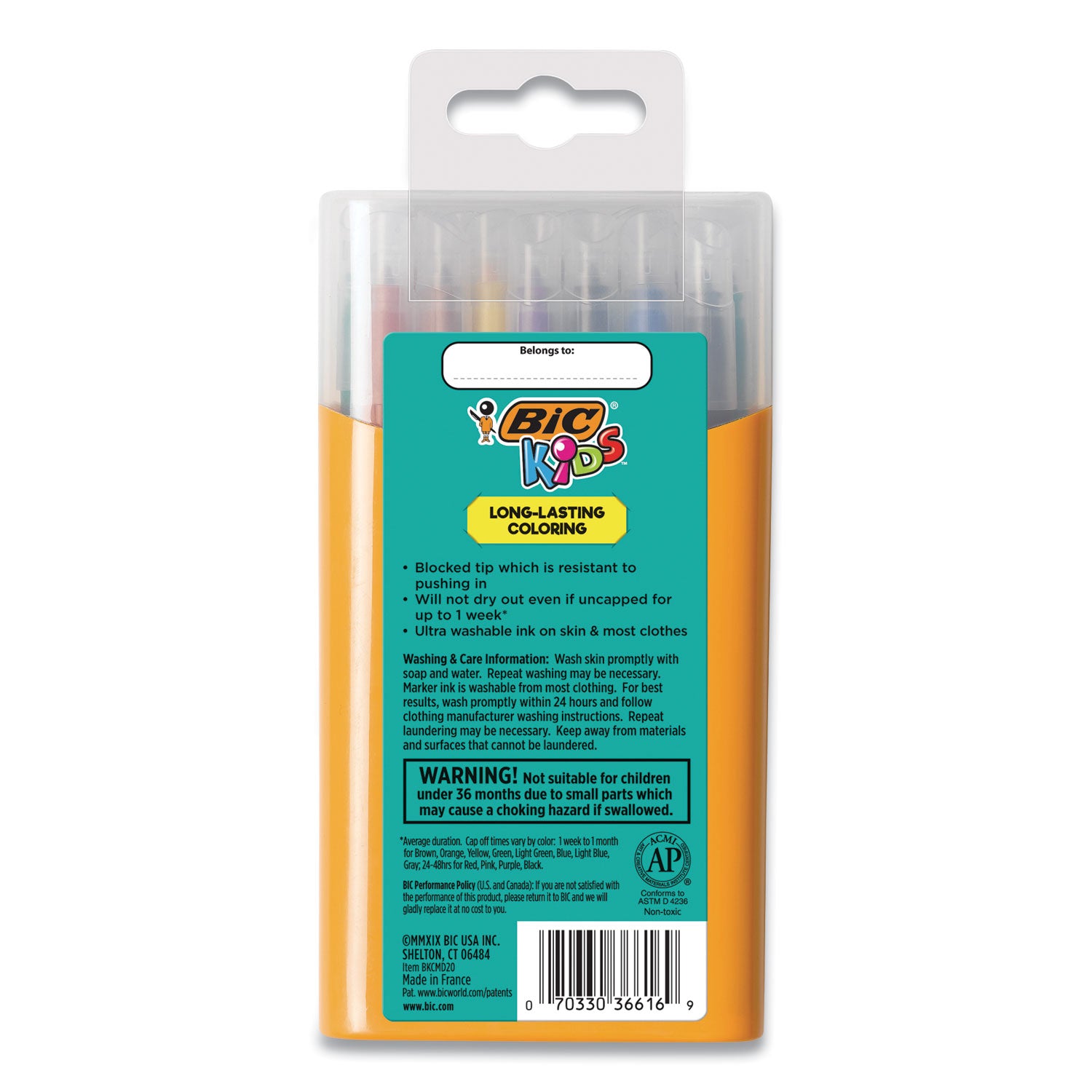 kids-ultra-washable-markers-plastic-tube-medium-bullet-tip-assorted-colors-20-pack_bicbkcmd20ast - 3