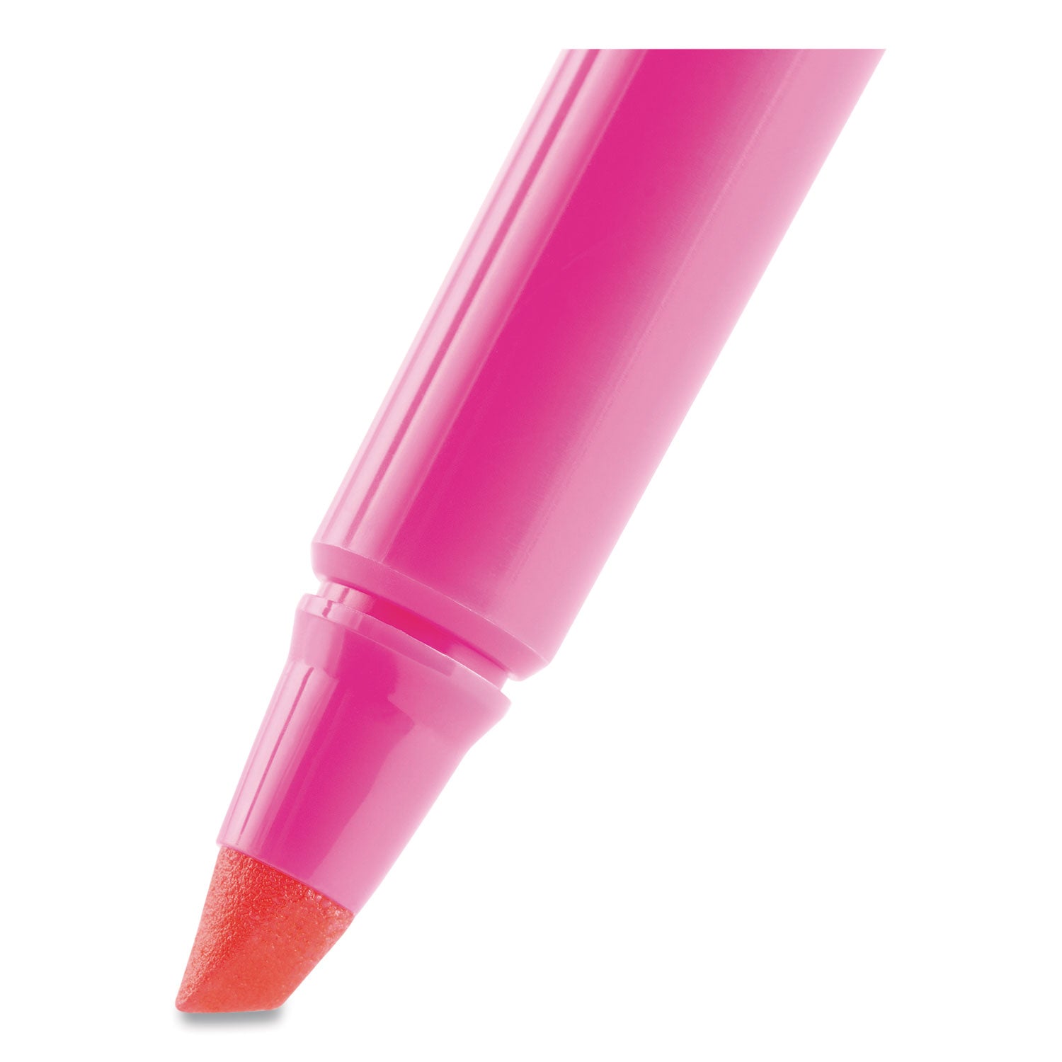 Brite Liner Highlighter, Fluorescent Pink Ink, Chisel Tip, Pink/Black Barrel, Dozen - 