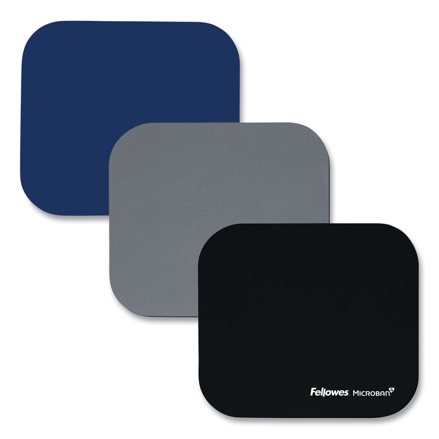 Mouse Pad with Microban Protection, 9 x 8, Navy - 