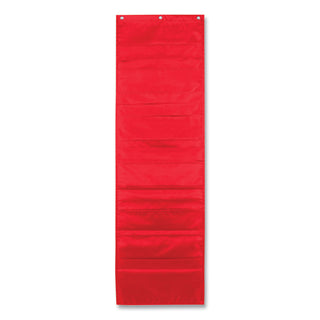 storage-pocket-chart-10-pockets-hanger-grommets-14-x-47-red_cdpcd5653 - 2