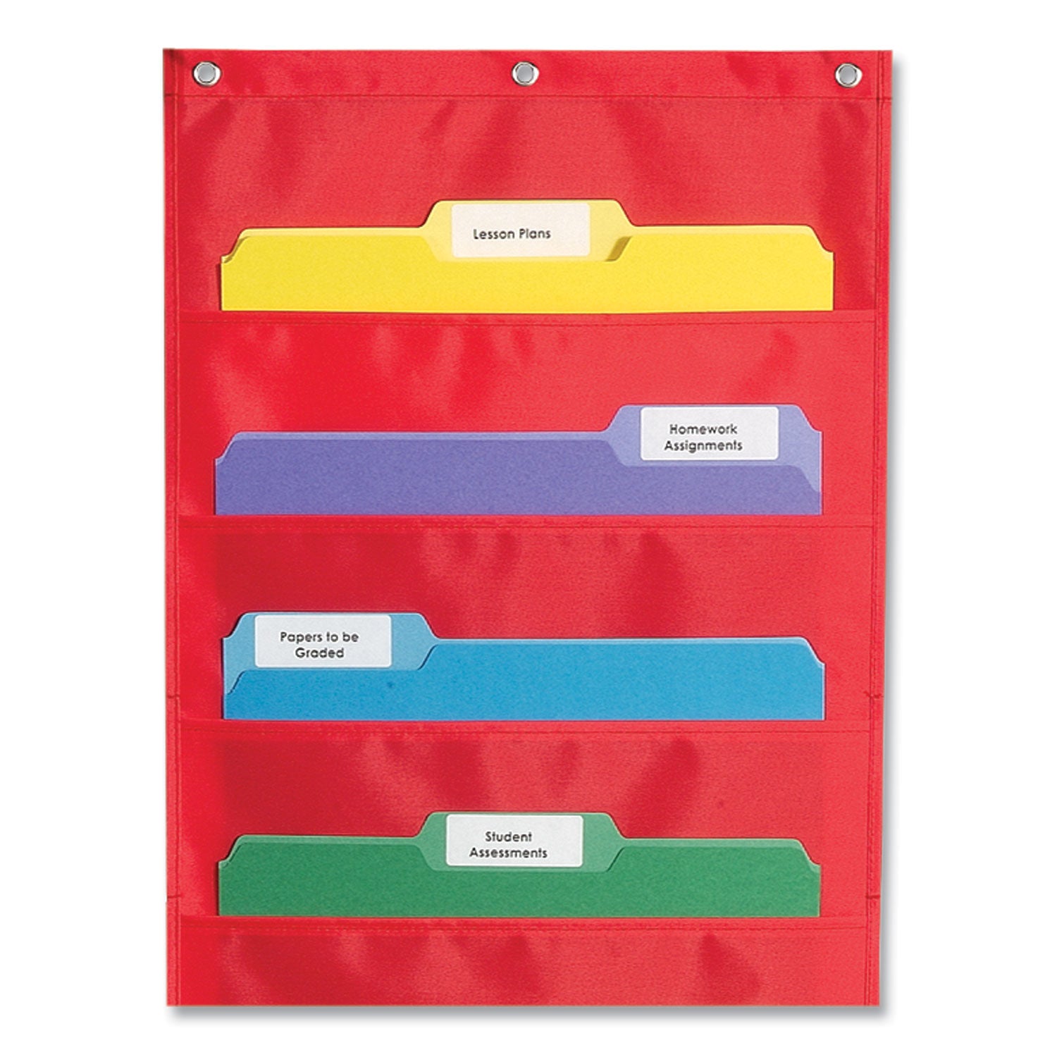 storage-pocket-chart-10-pockets-hanger-grommets-14-x-47-red_cdpcd5653 - 3