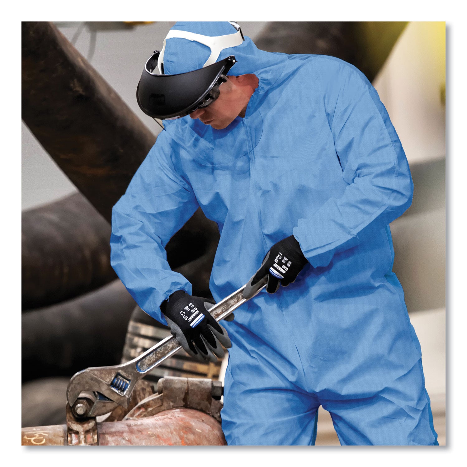 a65-zipper-front-flame-resistant-hooded-coveralls-elastic-wrist-and-ankles-x-large-blue-25-carton_kcc45324 - 4