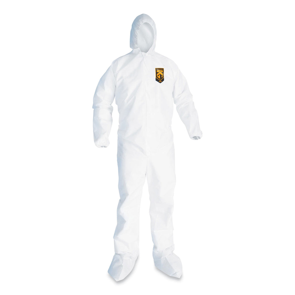 a20-breathable-particle-protection-coveralls-elastic-back-hood-and-boots-4x-large-white-20-carton_kcc49127 - 4