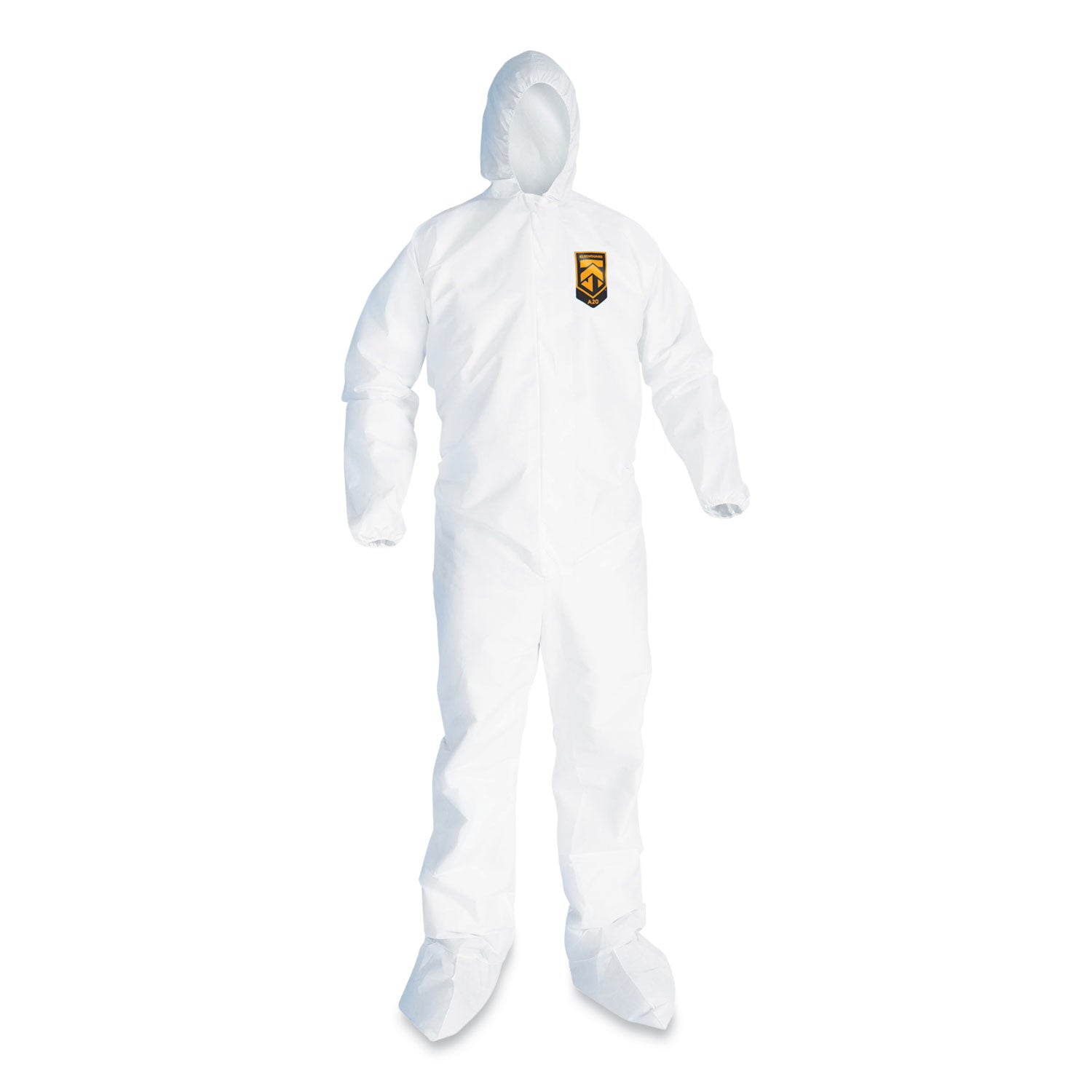 a20-breathable-particle-protection-coveralls-elastic-back-hood-and-boots-4x-large-white-20-carton_kcc49127 - 4