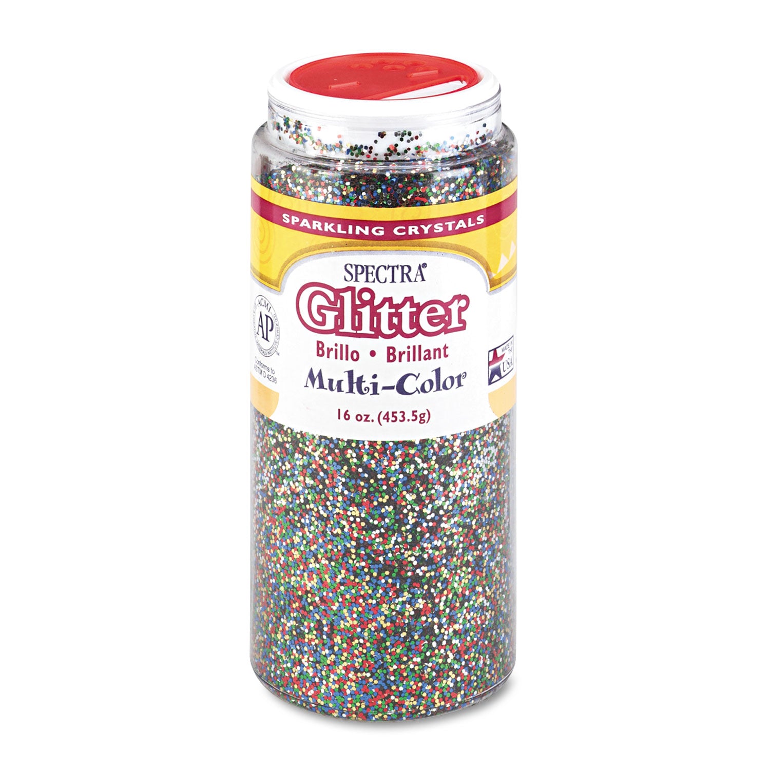 spectra-glitter-004-hexagon-crystals-multicolor-16-oz-shaker-top-jar_pac91790 - 1