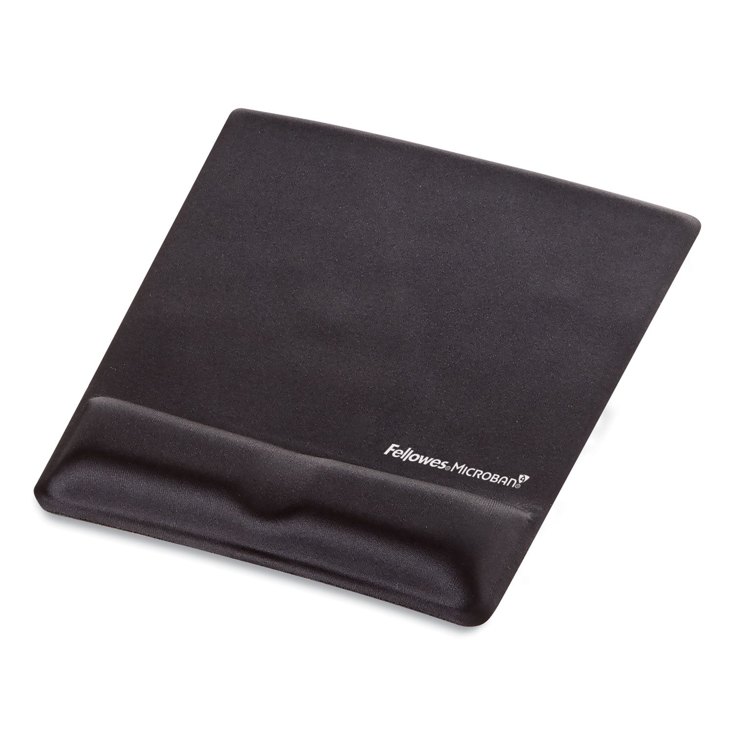 Ergonomic Memory Foam Wrist Support with Attached Mouse Pad, 8.25 x 9.87, Black - 
