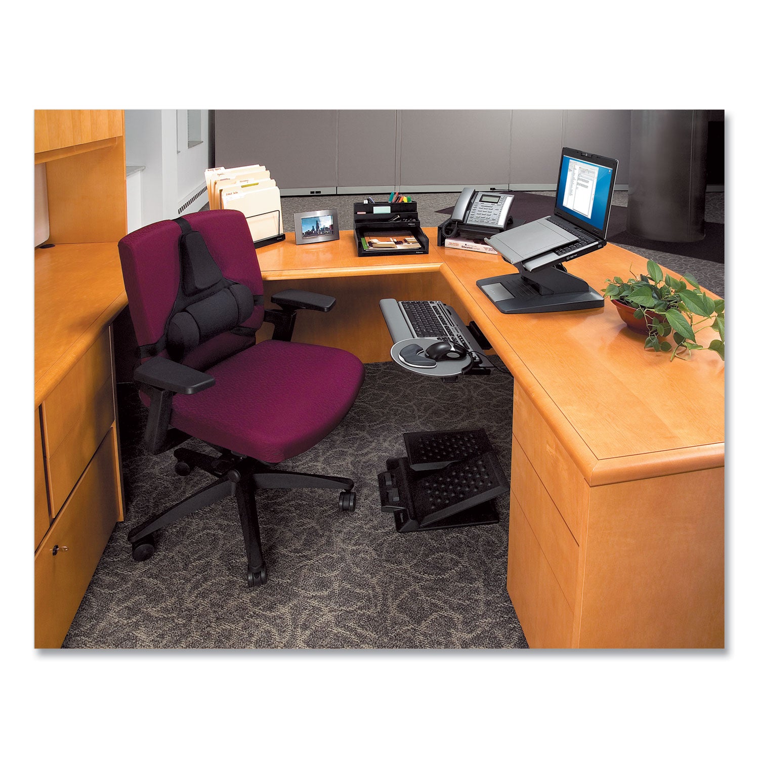 Designer Suites Telephone Stand, 13 x 9.13 x 4.38, Black Pearl - 