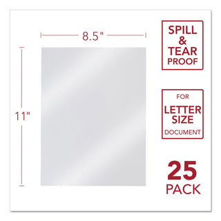 Design View Poly Presentation Covers for Binding Systems, Frost, 11 x 8.5, Unpunched, 25/Pack